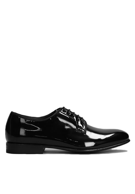 Black lace-up derby shoes Green George - men<BR/>